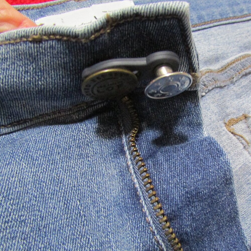 Ann Taylor Cut Off Jean Shorts Stretch Medium Blue - Picture 4 of 10